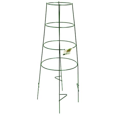 Mindwest Wire Works Midwest Wire Works 44 in. H X 17 in. W X 17 in. D Green Steel Tomato Cage 4444IXSG